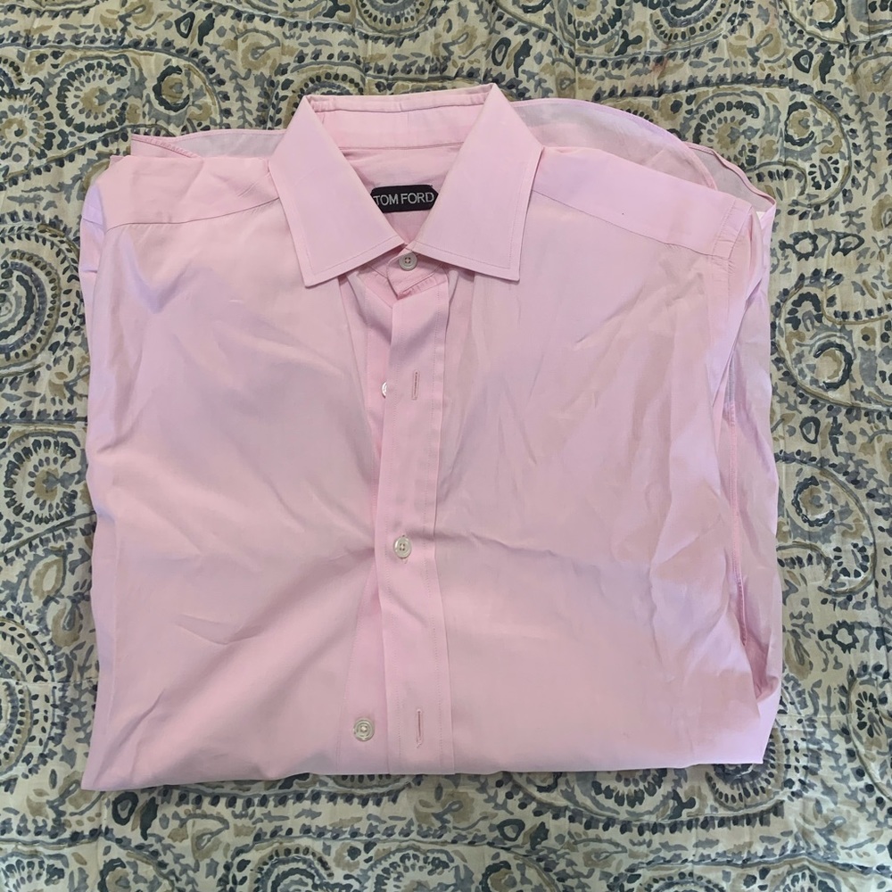 Tom Ford 15.5 pink dress shirt